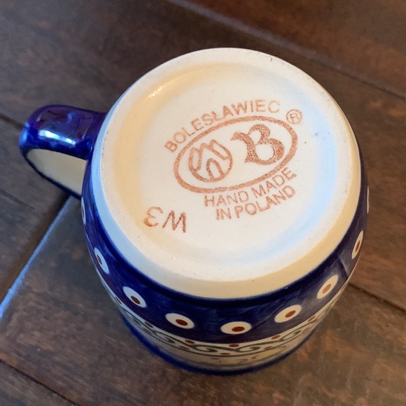 Boleslawiec Pottery Handmade in Poland ๐ต๐ฑ Yellow Pear ๐ Mug - Picture 4 of 5